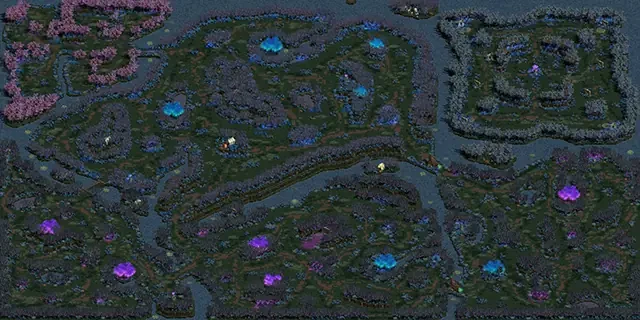 ヤティカヌ暁の森林のミニマップ