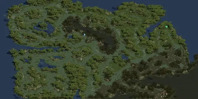 ウモスクェグマイヤー北東部のミニマップ