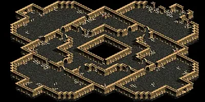 名も無い崩れた塔　４Ｆのミニマップ