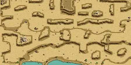 デフヒルズ峡谷の深い所のミニマップ