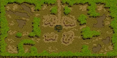時の森 1層のミニマップ