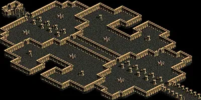 名も無い遺跡の入口のミニマップ