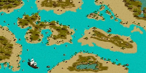寂しい群島のミニマップ