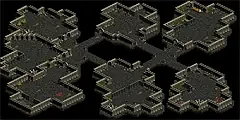 ミラーダンジョン ブラックファイヤー隠されたダンジョン 1-1のミニマップ