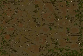 エルン山　迂回路のミニマップ