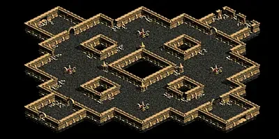名も無い崩れた塔　５Ｆのミニマップ