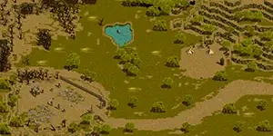 墓地のミニマップ