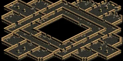 名も無い崩れた塔　Ｂ７のミニマップ