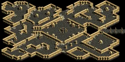 魔法傭兵の墓　Ｂ２のミニマップ