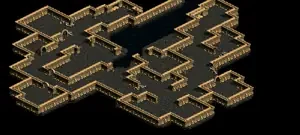 タワー洞窟地下道　２Ｆのミニマップ