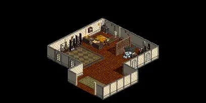 ゼンシの防具店のミニマップ