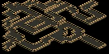 路上強盗団アジト　Ｂ２のミニマップ