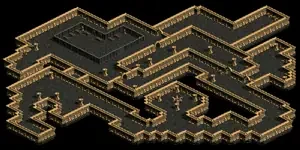 地下墓地　Ｂ２のミニマップ